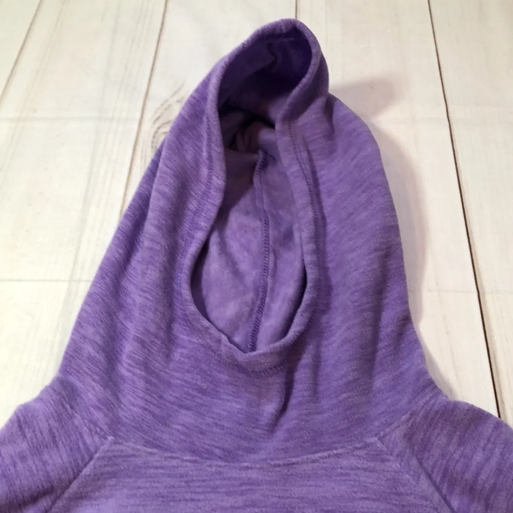 Tek Gear Ultra Soft Fleece Hooded Sweatshirt Heather Purple Girls 18/20 XXL New